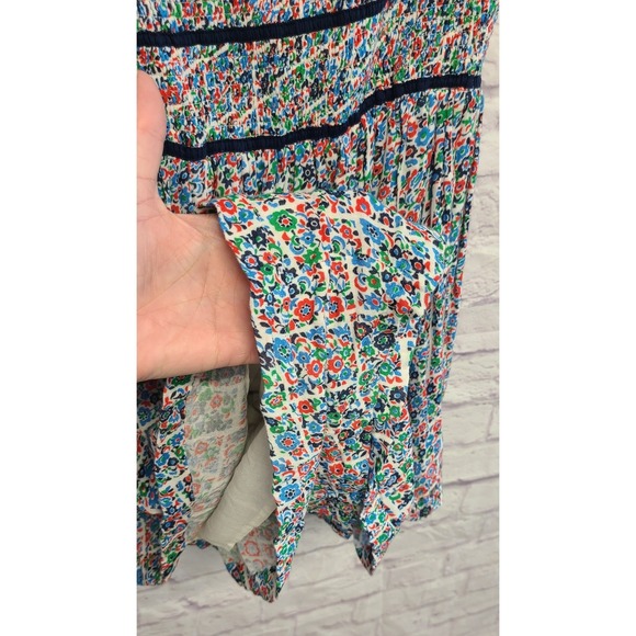 Free People Bali Checked Out Floral Print Romper in Gardenia Combo - Picture 3 of 10